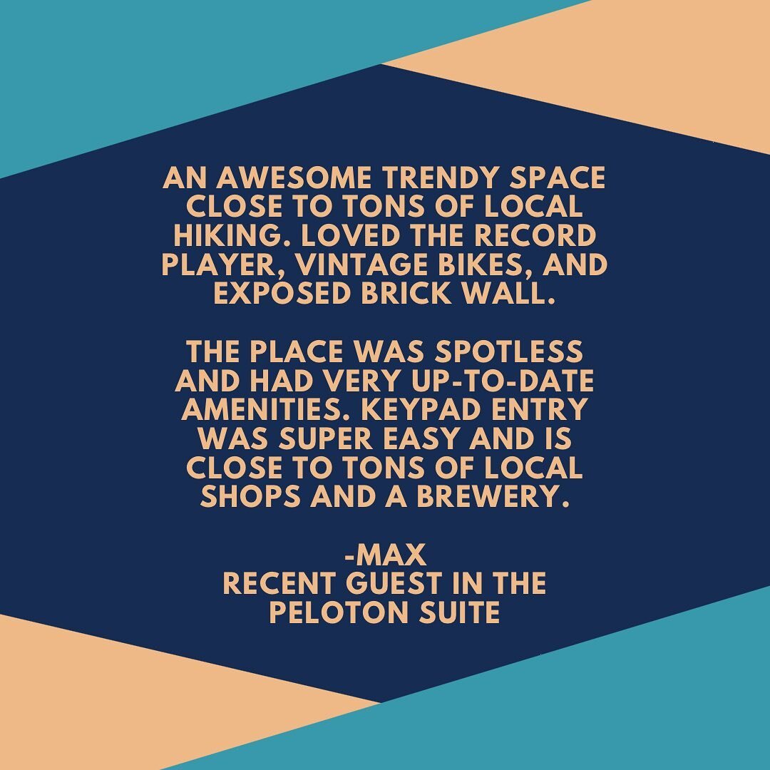 Here&rsquo;s a recent review from a guest who stay in our Peloton Suite! We are always honored when you choose to stay with us!

Do you have spring break plans? The outdoors is calling! 

#exploresparta #libertysquarelofts #tennessee #exploretennesse