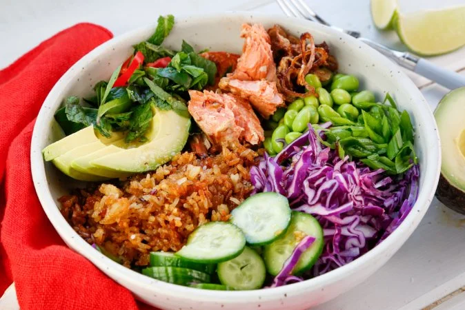 Crispy Rice and Salmon Bowls
