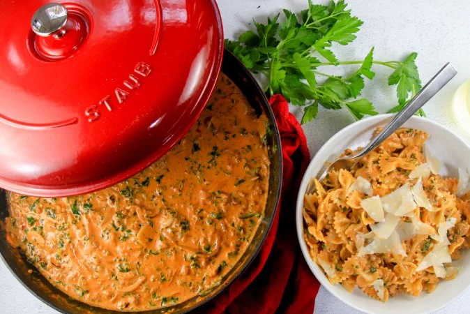 Sausage and Cream Sauce Pasta