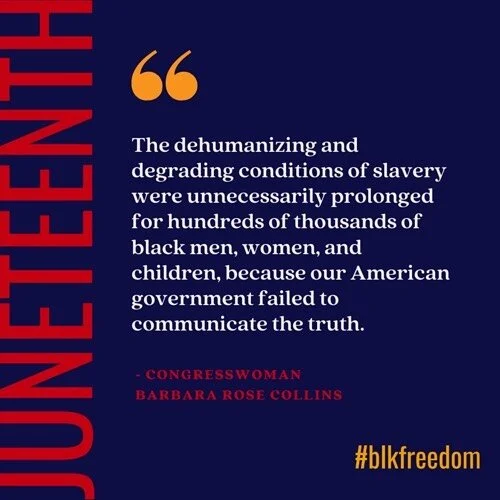 Download this Juneteenth fact at BLKFREEDOM.org | Share with your family and friends | Use #BlkFreedom when posting and tag us 👋🏽