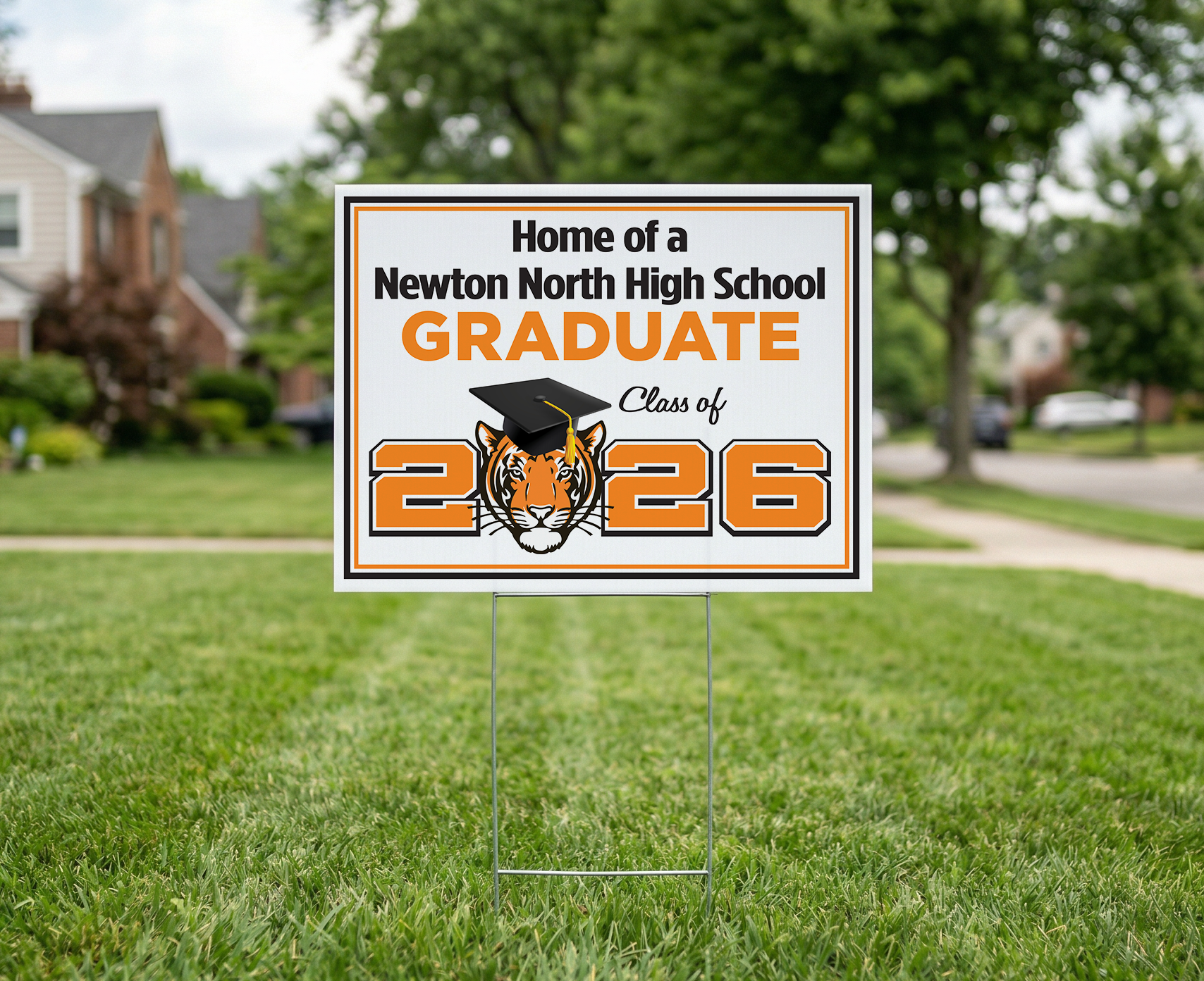 Newton North Graduation Yard Sign