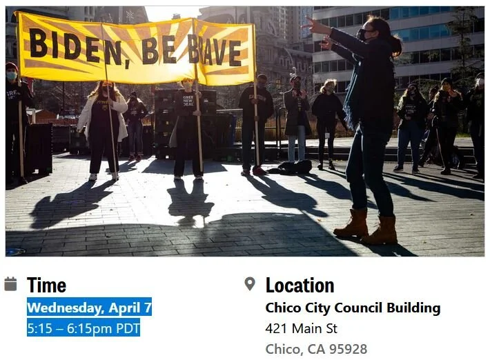 Sunrise Chico Action to Demand Good Jobs for All