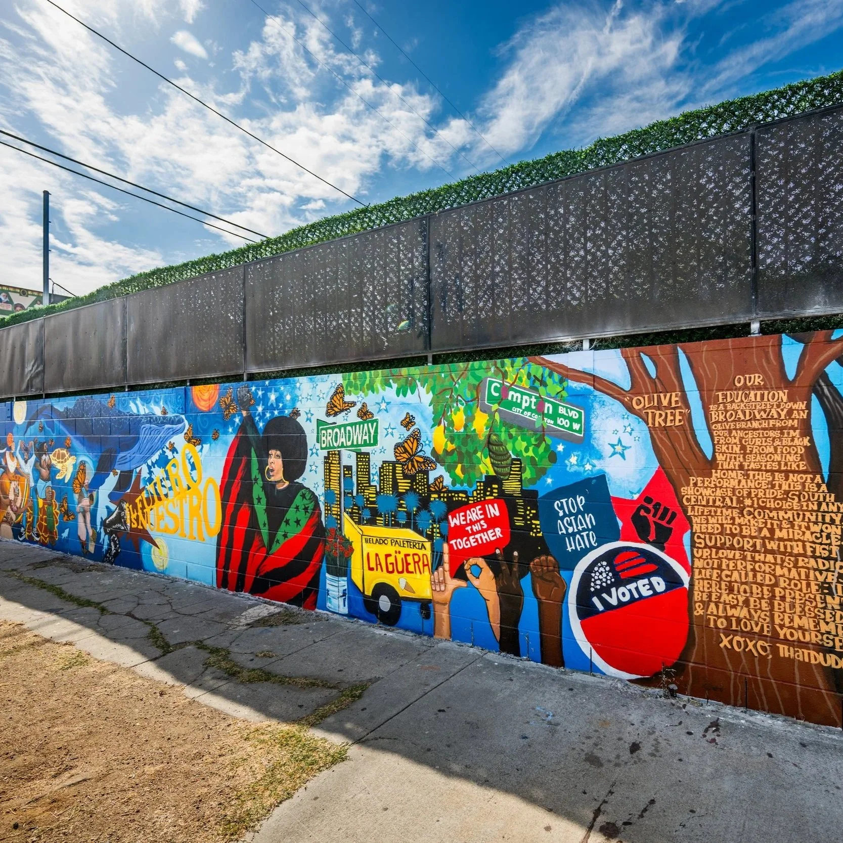Burton Tech HIGH SCHOOl and Eye Discover Unveil Student-Led Mural