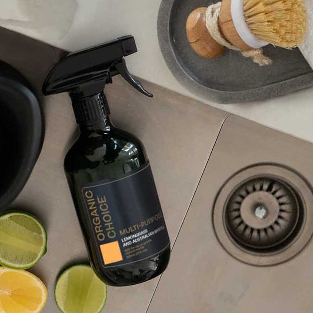 Transform your cleaning routine with our multi purpose cleaner! 🌿✨ From granite to marble, it tackles surfaces with ease, leaving a refreshing citrus scent while saying goodbye to tough oil, fat, and grease.⁠
⁠
#organicchoiceaustralia #multipurposes