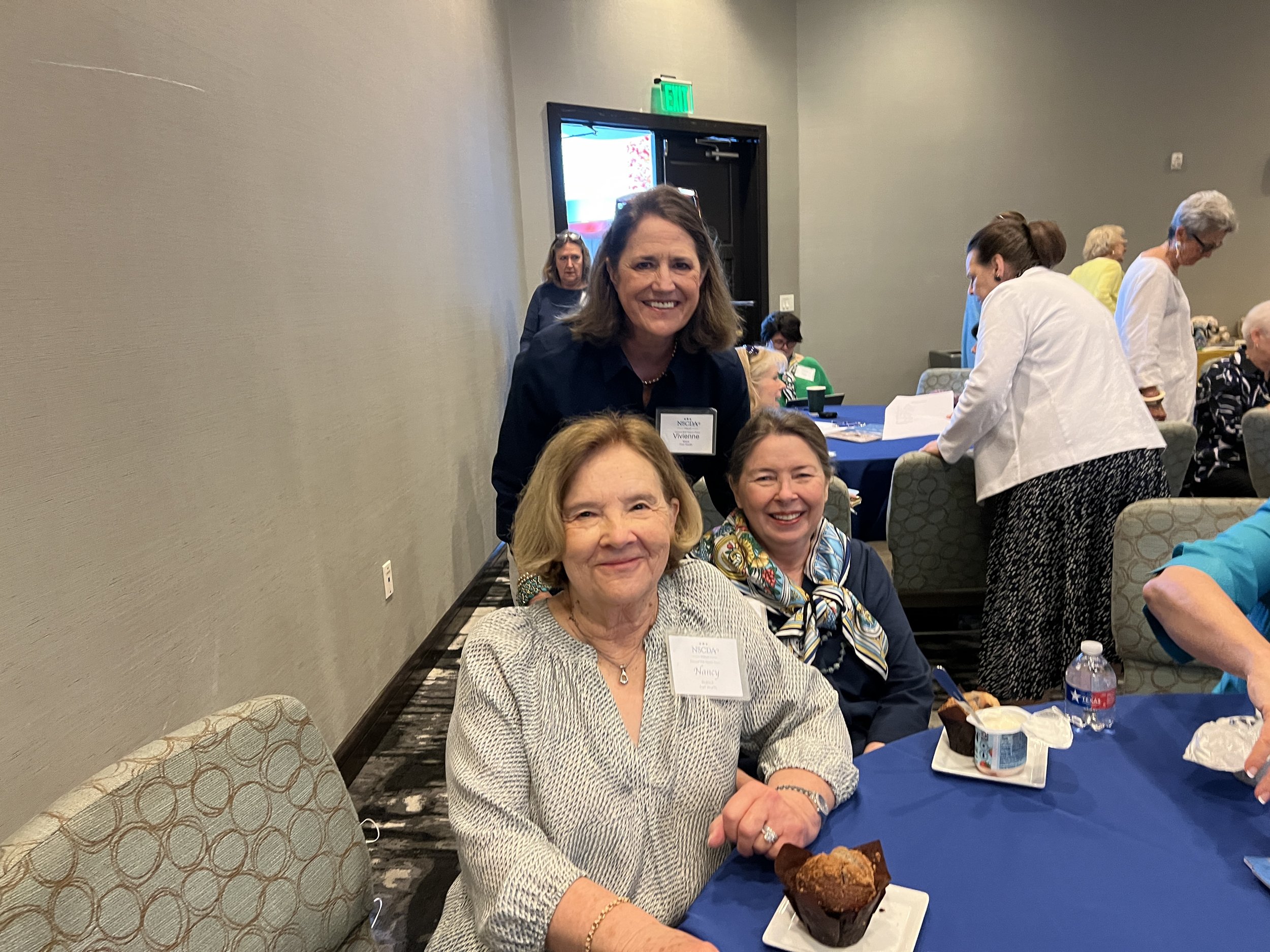Fort Worth Dames Nancy Blalock, Vivienne Mays, and Sue Denton at the Annual Meeting