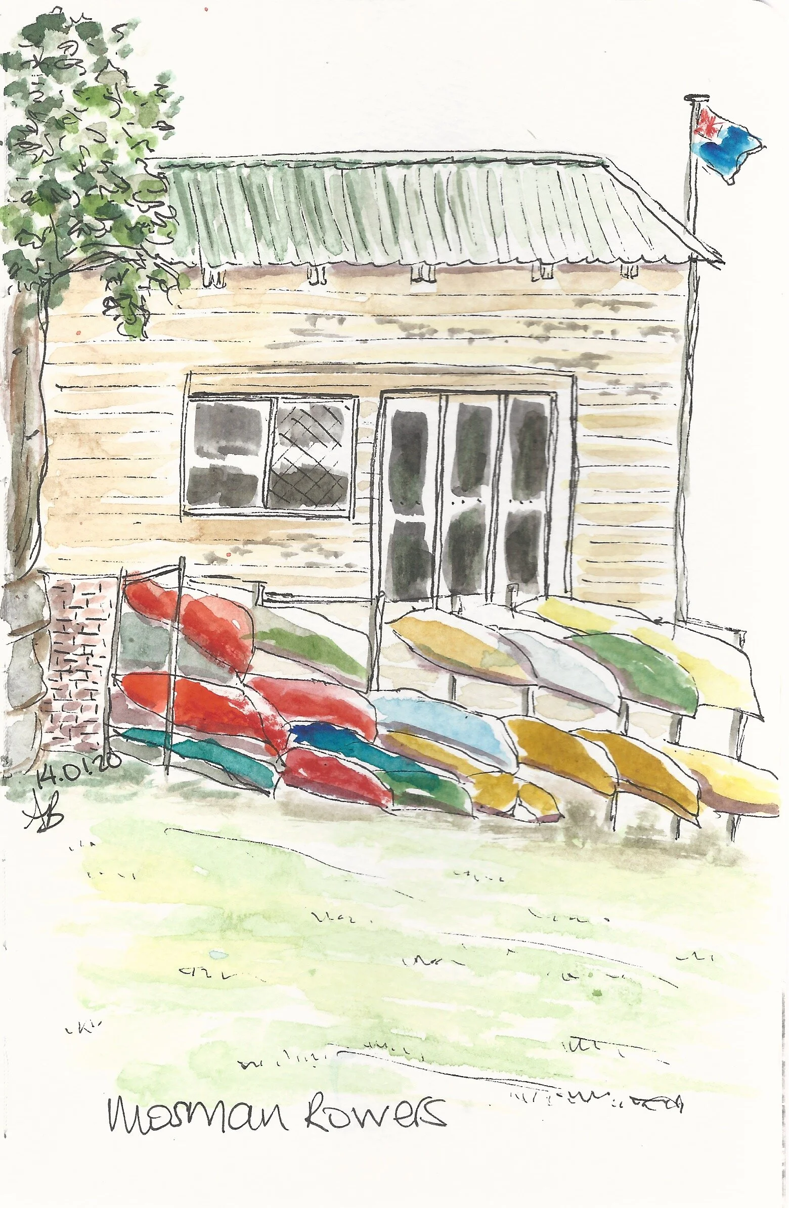 Mosman Rowers sketch