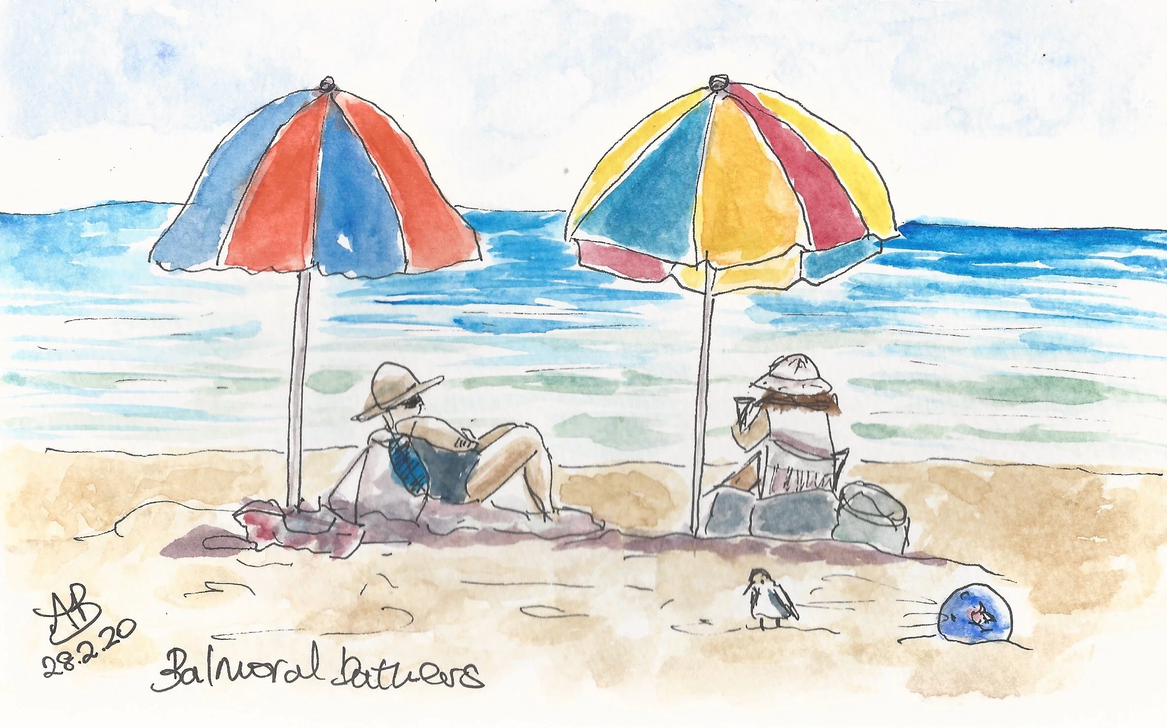 beach sketch