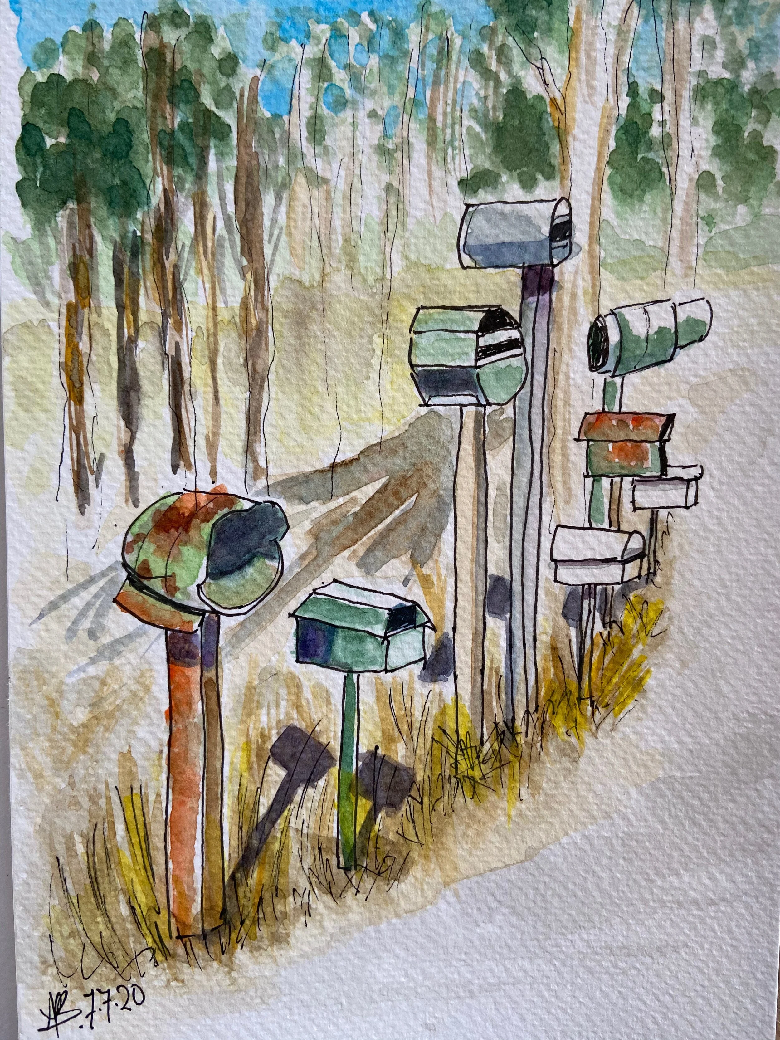 Mail boxes Aussie style