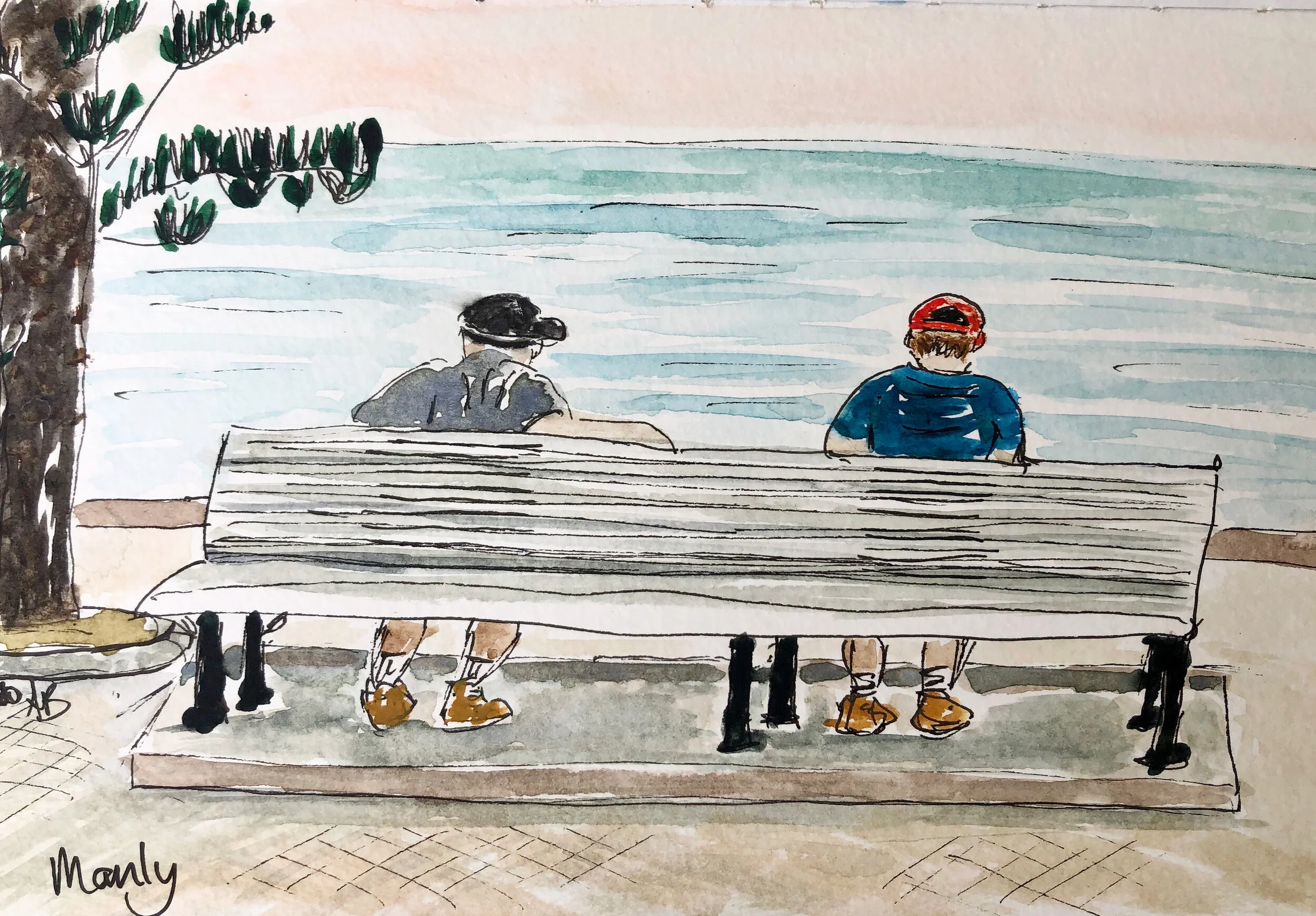 Lunch break in Manly