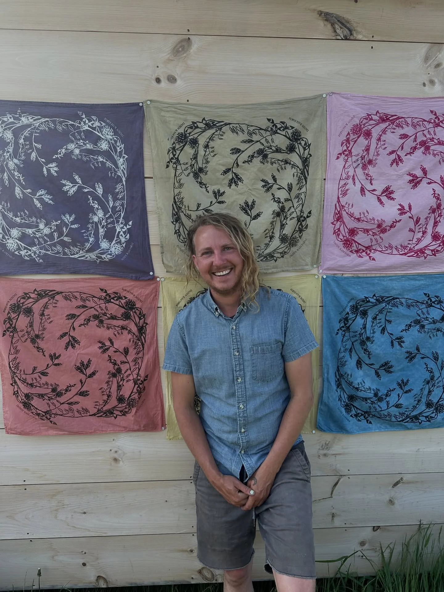 3 years ago around this time we launched our first round of plant dyed, silk screened bandanas to help us fund our farm&rsquo;s community irrigation pond after being denied a loan. A few rounds later, these are one of our fav things we make ship arou