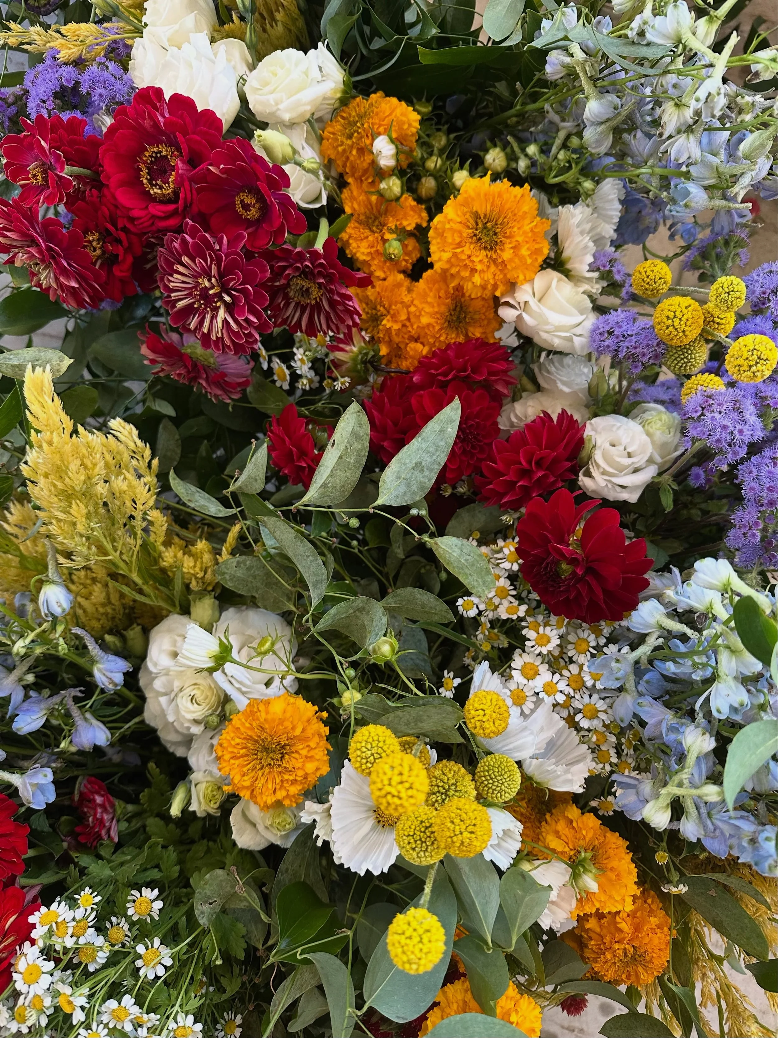 2 of our fav funky custom color palette bucket orders from last year! While our installation calendar for this year is mostly full, we sling DIY floral buckets every week, all season long, pick up at our studio in Monroe. We ask for a 1-2 week lead t