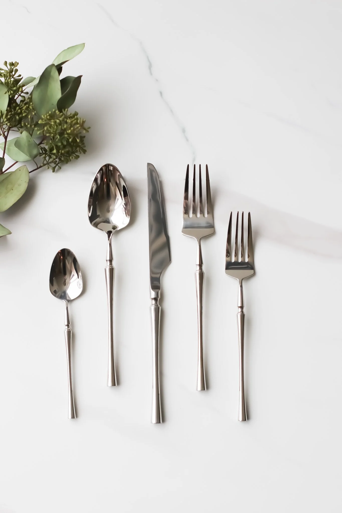 GENOA Matte Gold & White Flatware — Marcel Ardani