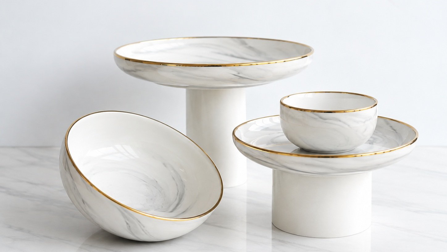 Timeless marble tones with a touch of gold ✨
An elegant touch for every table.

#Dinnerware #Tableware #MarbleDinnerware #GoldDetails #TableSetting #HomeDecor #DiningInStyle