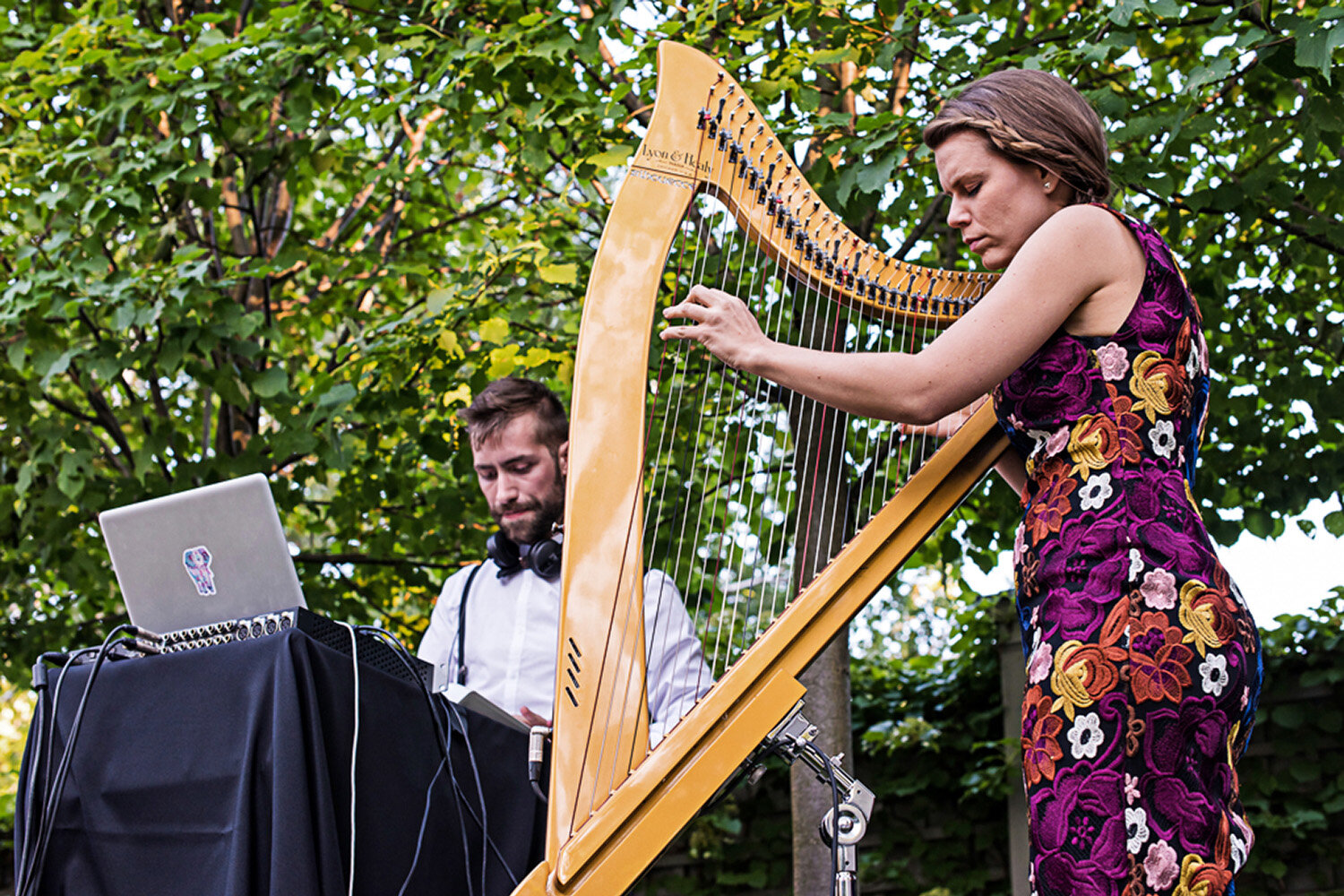  Canada’s premier electric harpist performs a fusion of new age lounge music with her DJ &amp; Guitarist. 