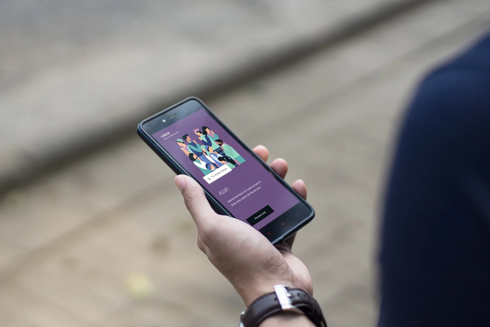 A microsite, accessible from the app, also allowed riders to create and share custom-designed cards