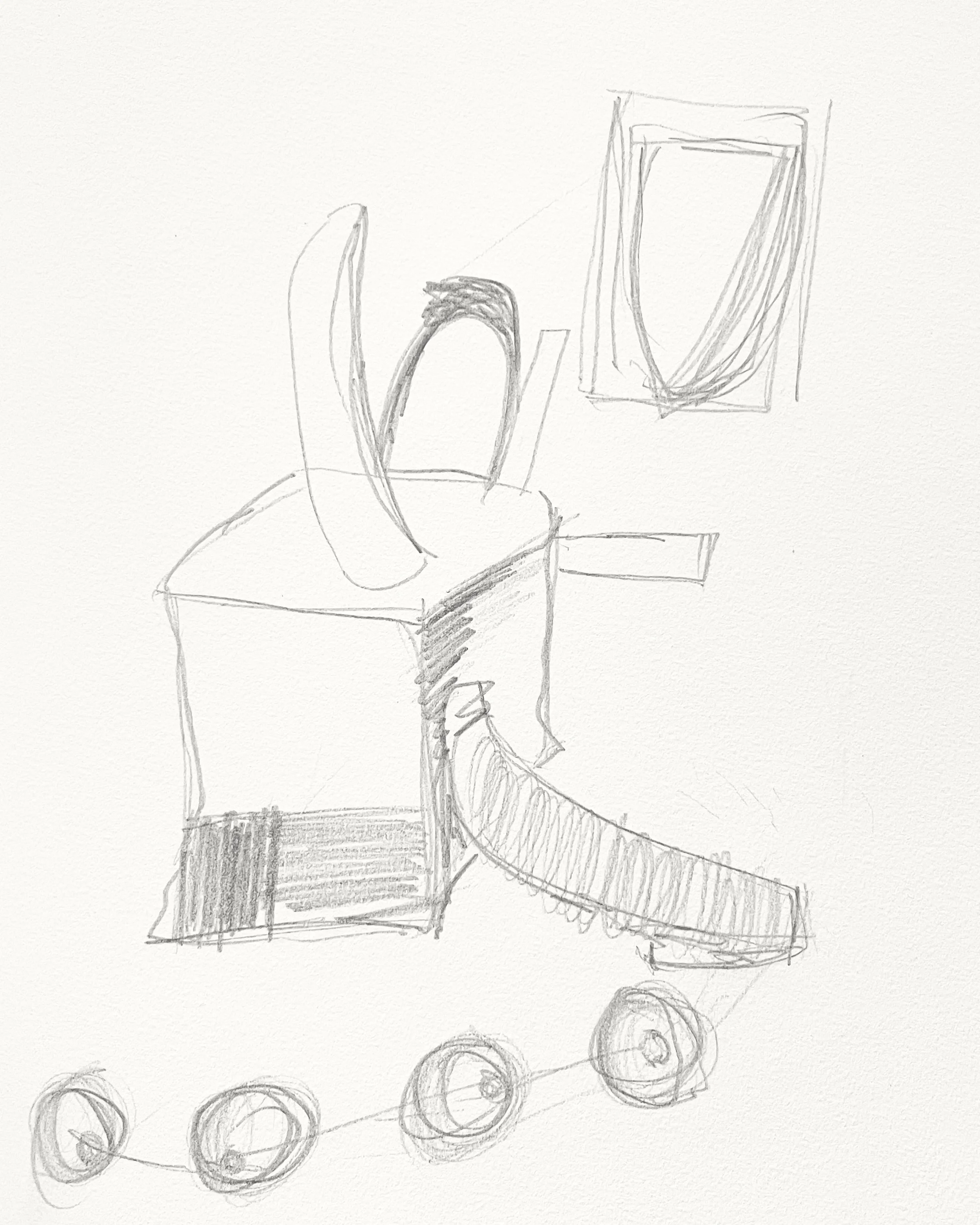 Untiltled, 2024, Graphite pencil on paper, 21 x 29 cm