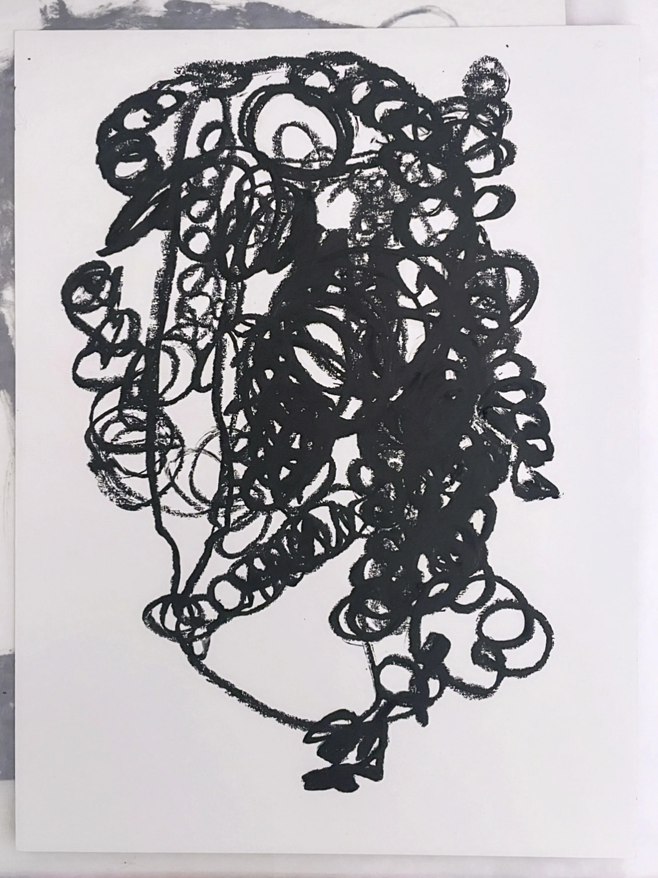  Untitled,  2026  Oil Stick on card, 32 x 24 cm