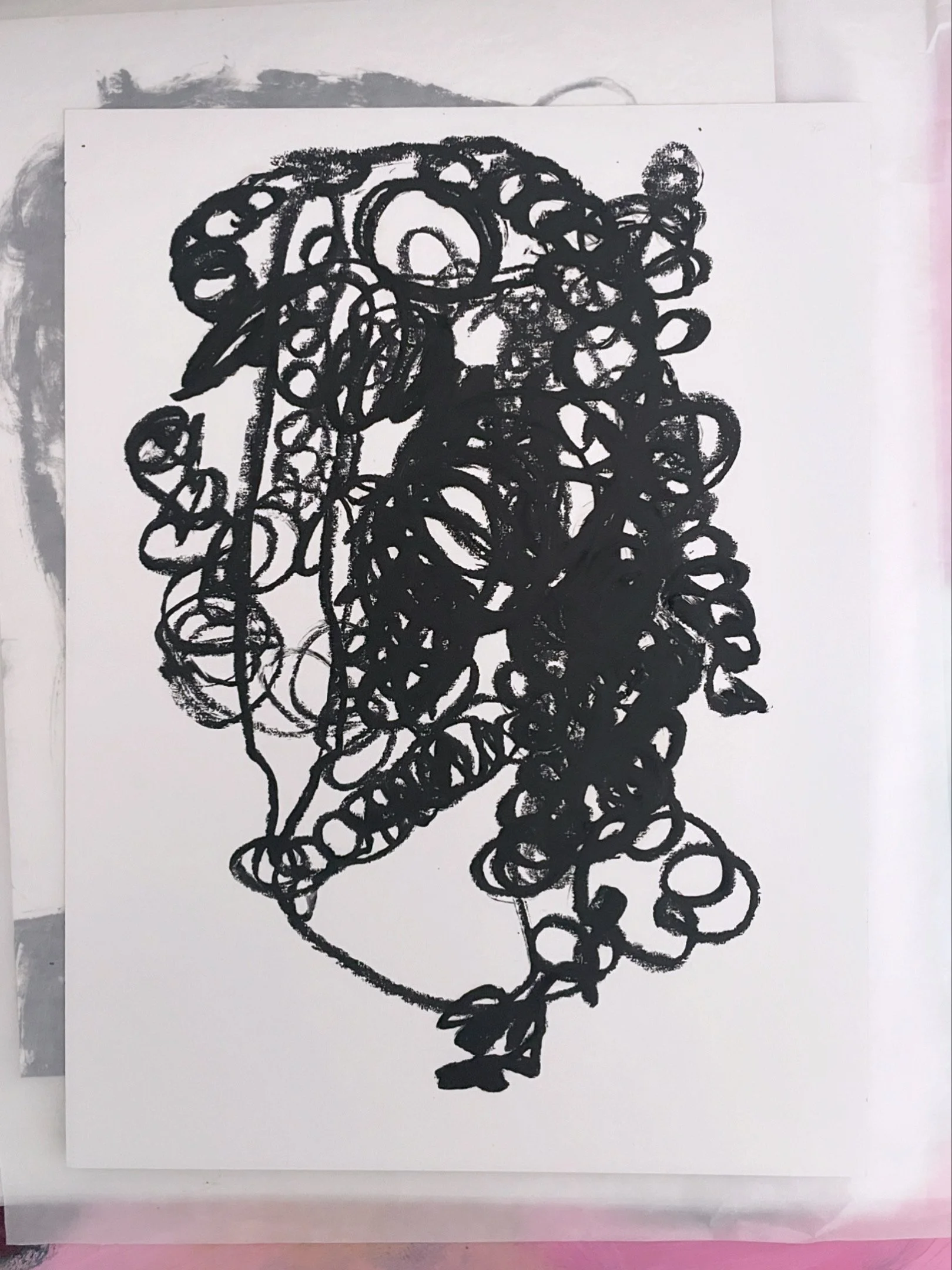  Untitled,  2026  Oil Stick on card, 32 x 24 cm