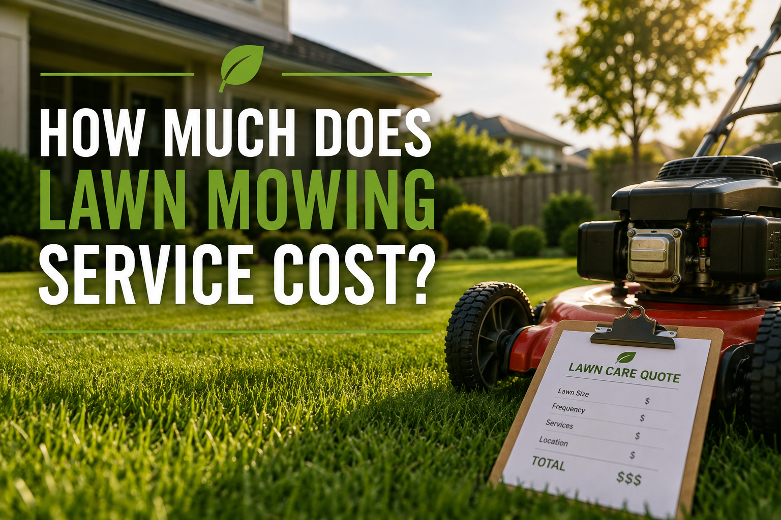 How Much Does Lawn Mowing Service Cost?
