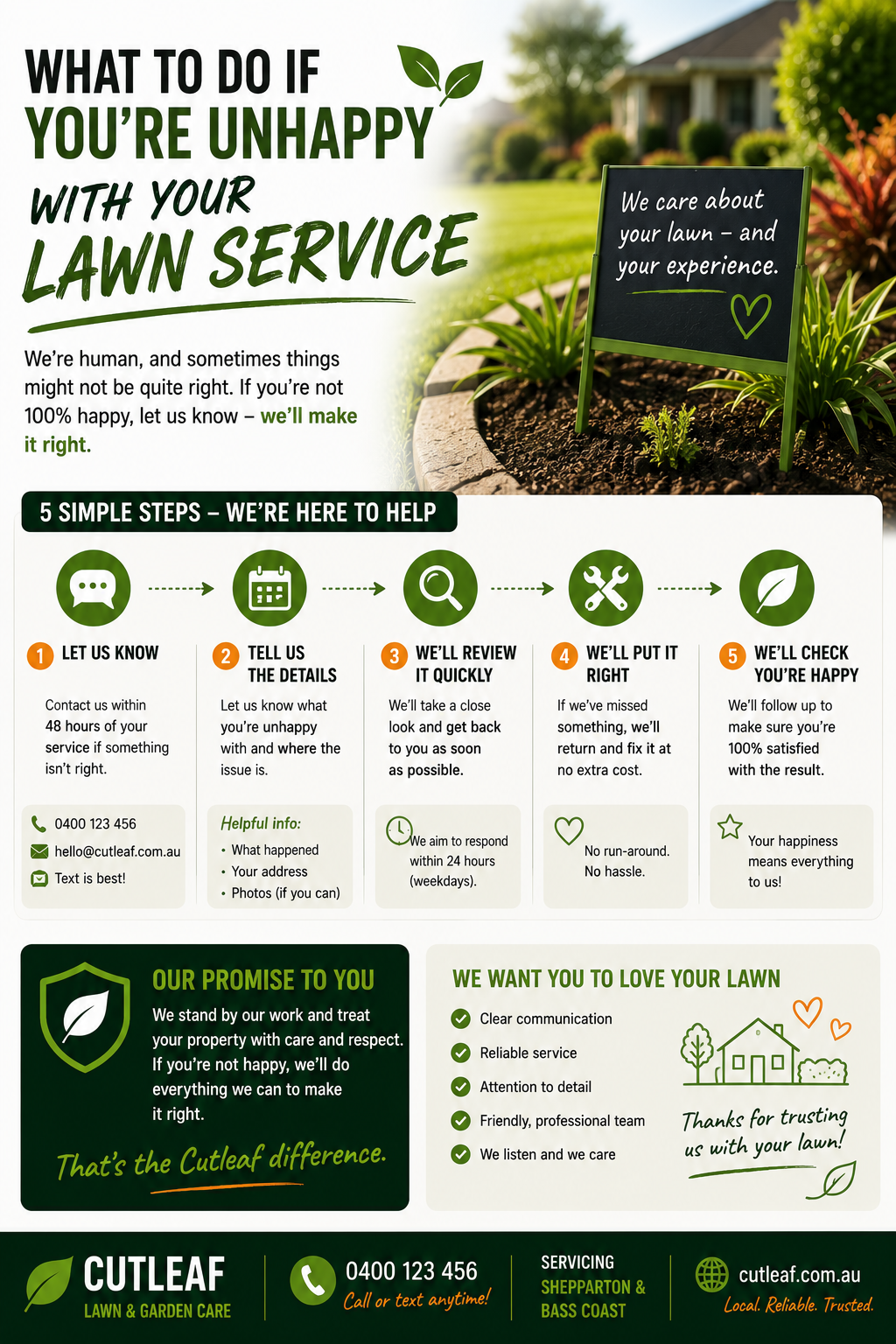 What to Do If You're Unhappy With Your Lawn Service