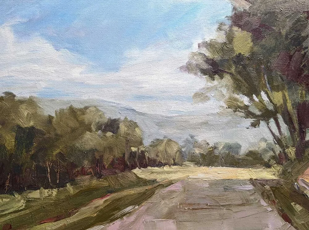 Sun spot  40 x 30cm, oil on canvas