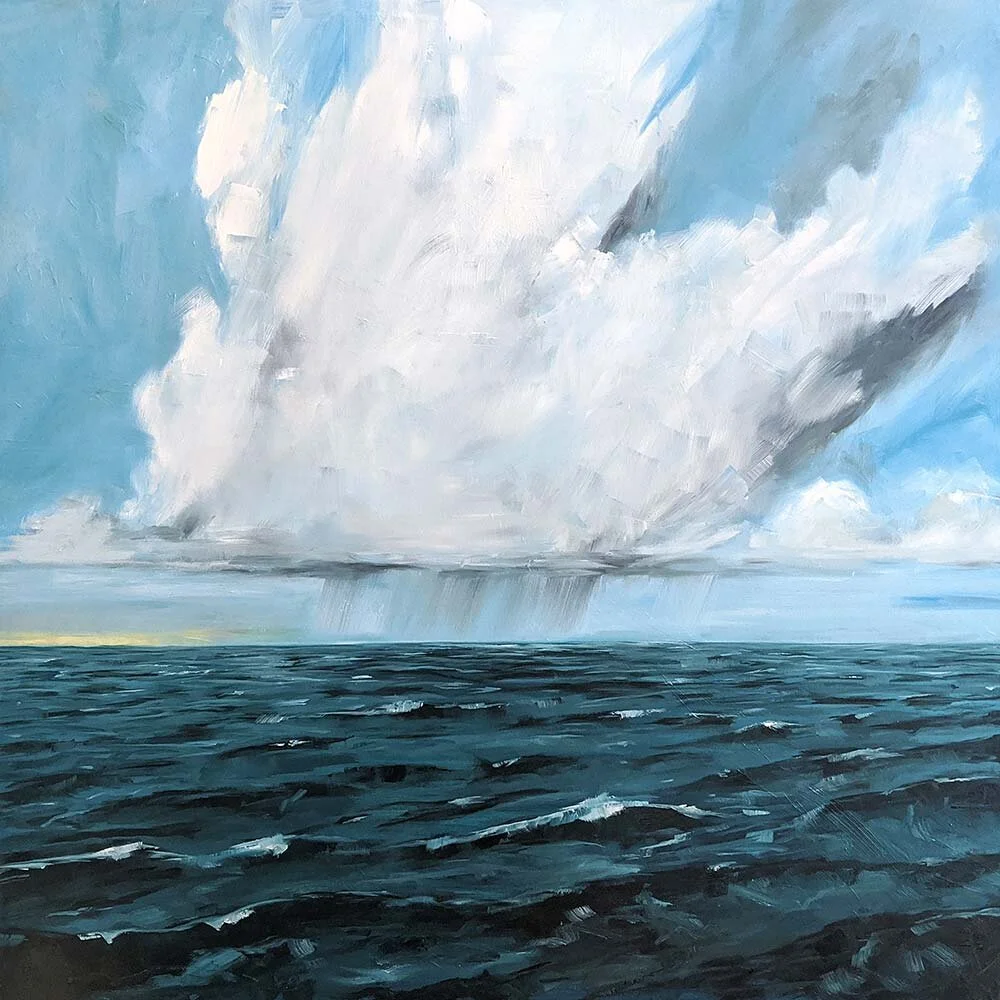 Cloudburst  100 x 100cm, oil on canvas