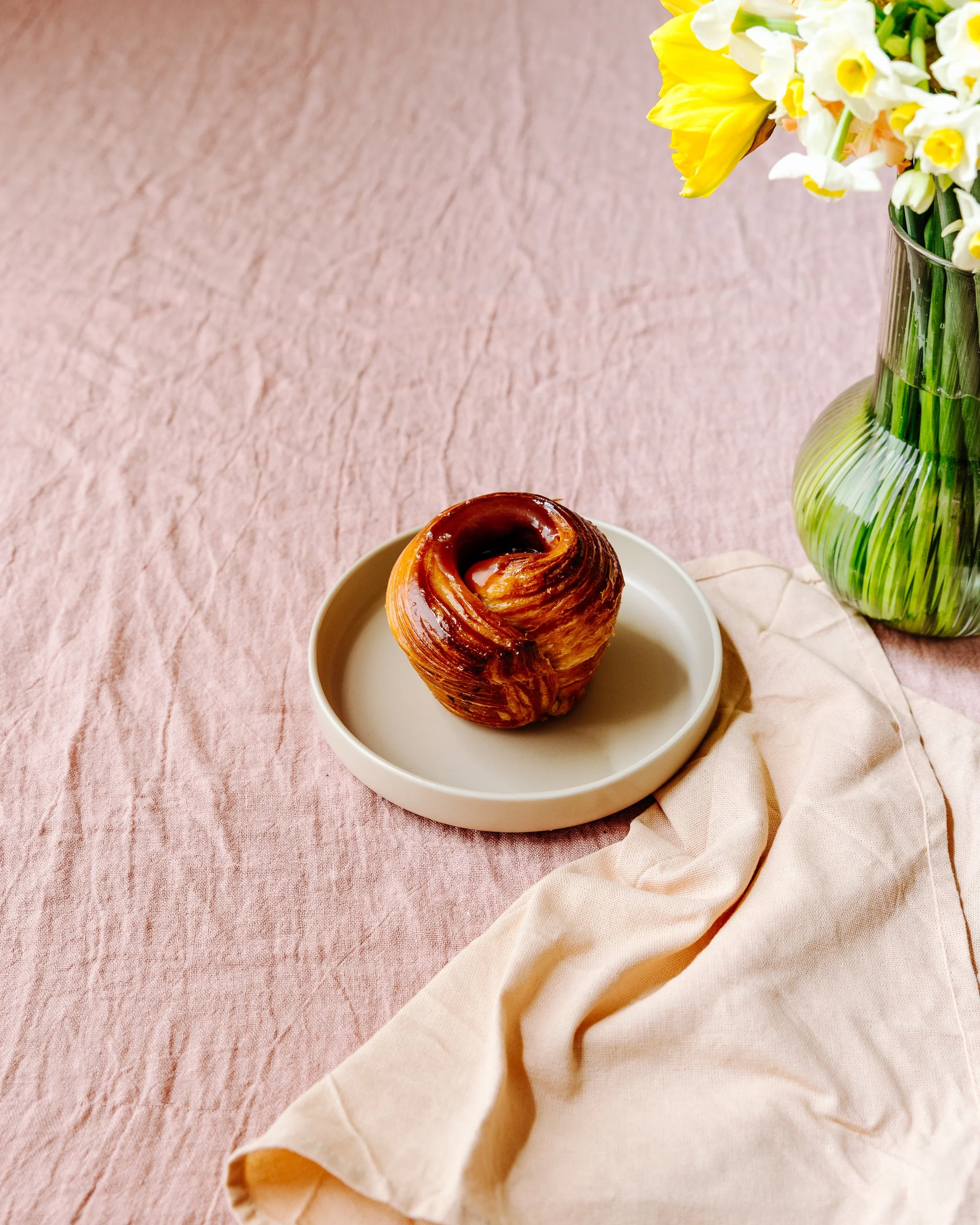 Miso Caramel, white choc pastry