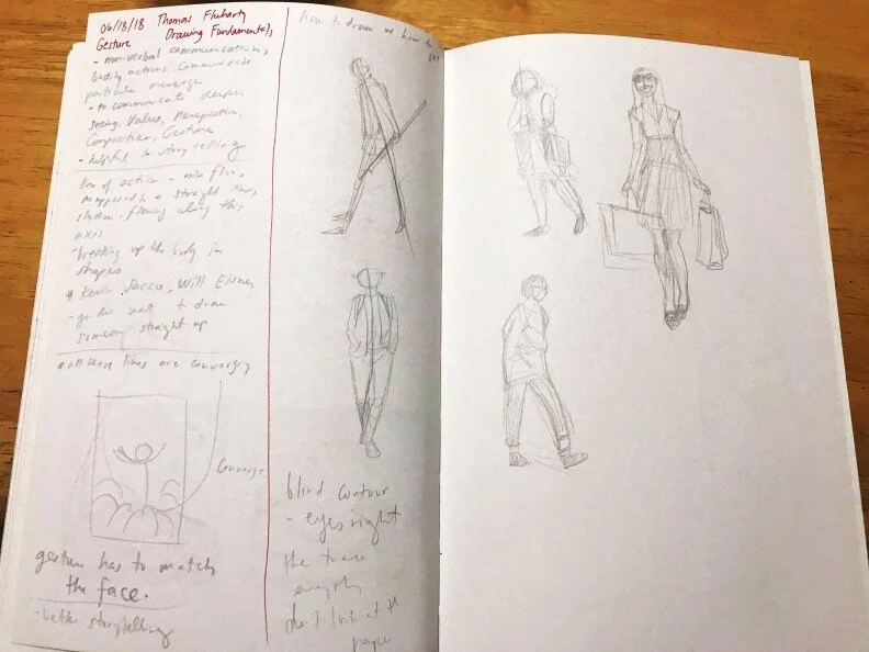 I looked up for reference images on this one and tried to draw them, considering the people’s line of action.