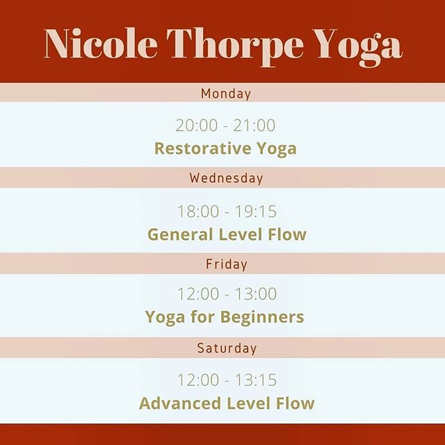 Week 13 of online classes and I have added a new class to the timetable. I am beyond grateful for this little community, let me know if you want to join in the fun. 🙏❤
.
.
.
.
#yoga #glasgowyoga #yogaflow #onlineyoga