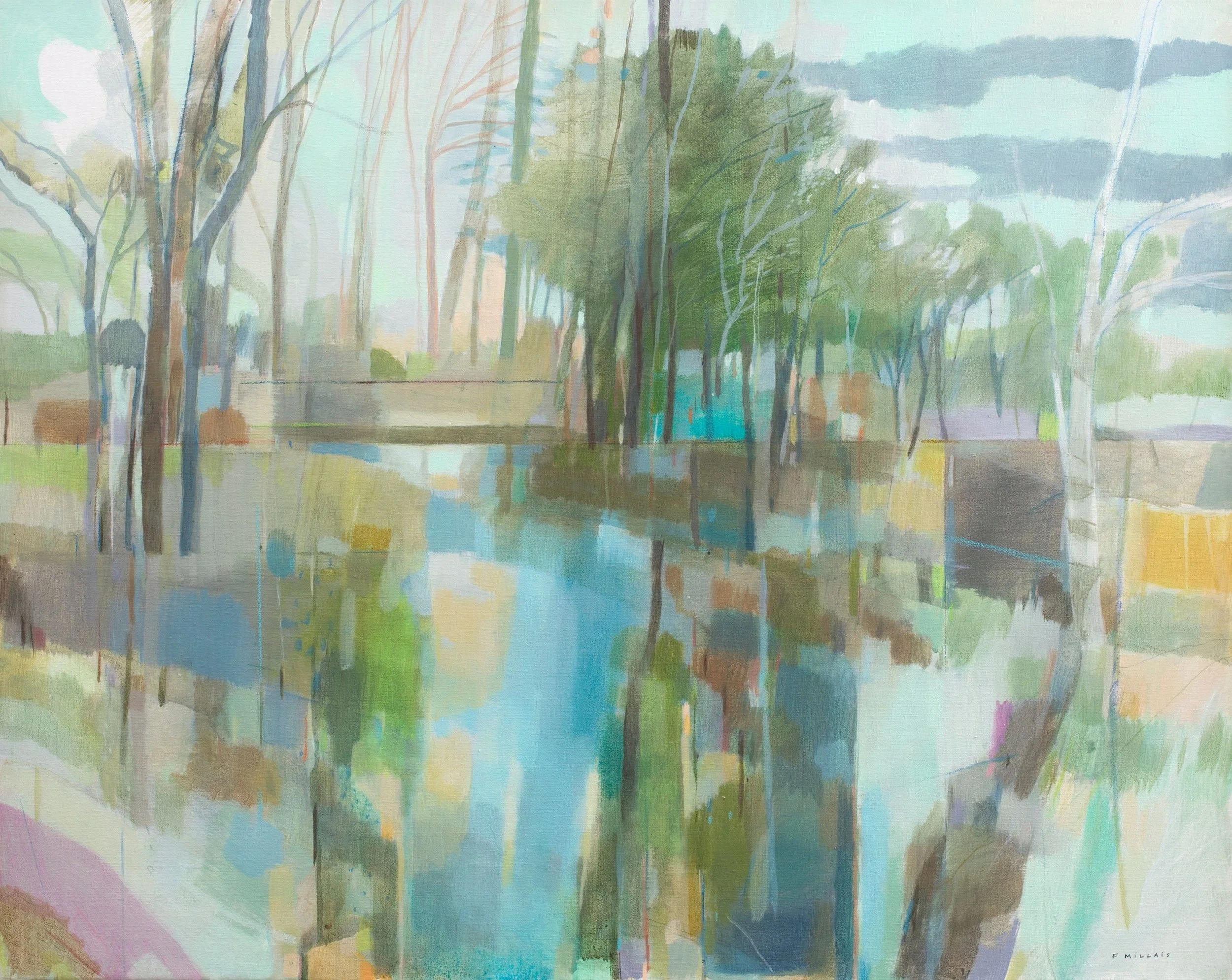 Crosswater, 80x100cms, acr on canvas, £4000