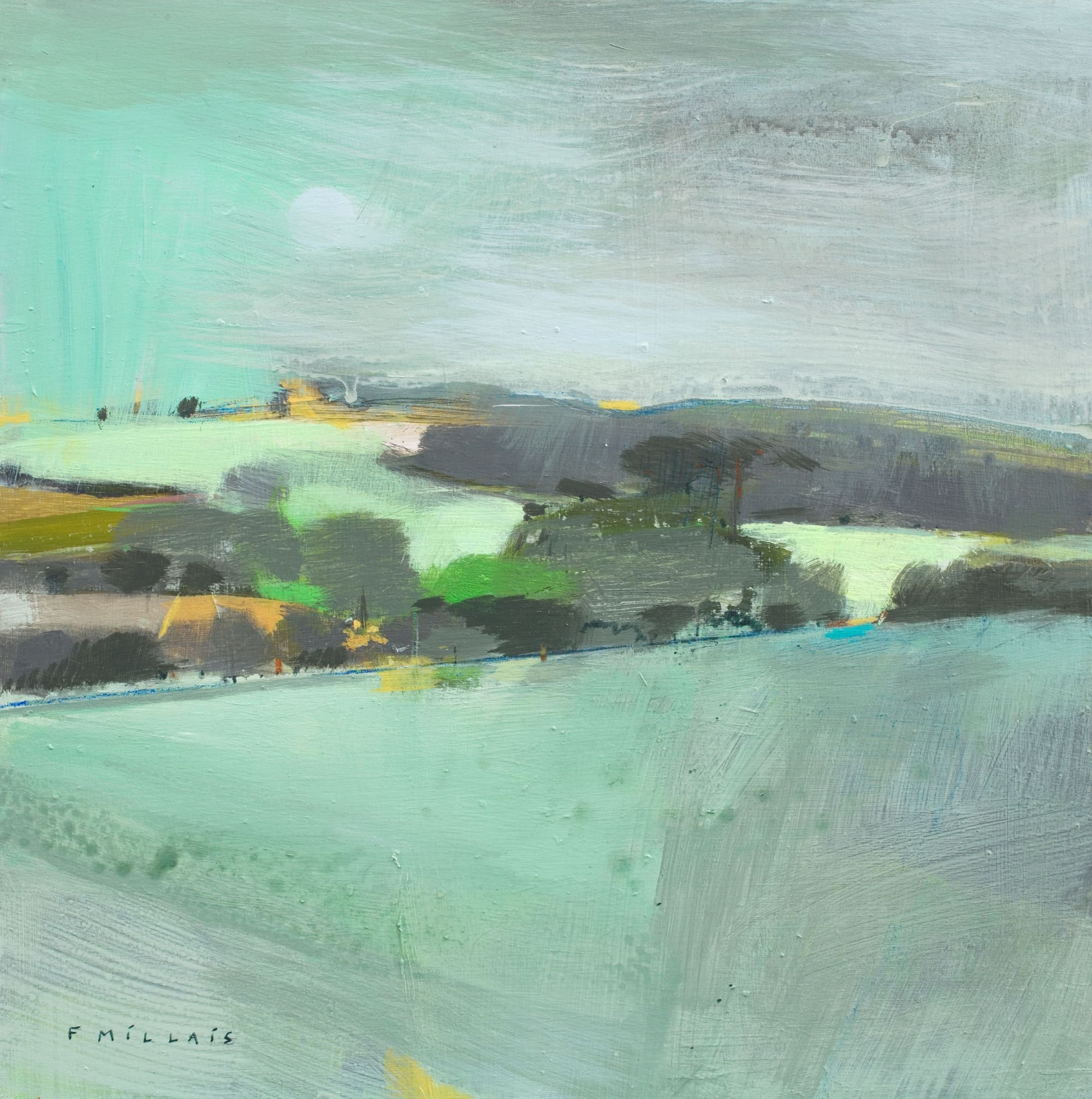 Where Rabbits Run, 
30x30cms, deep cradled panel £650