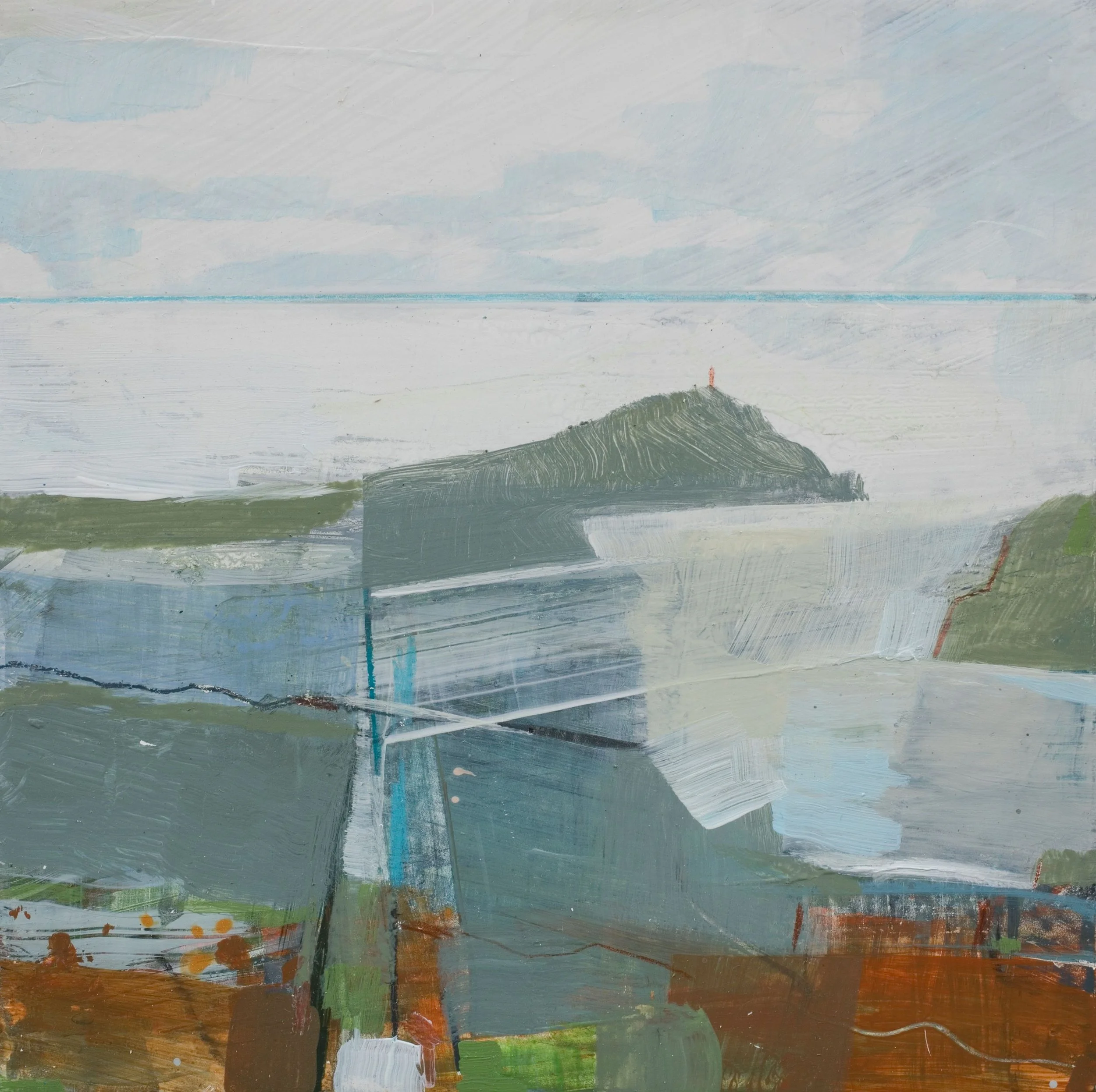 Cape, 
15x15cms, acr on cradled panel, £450