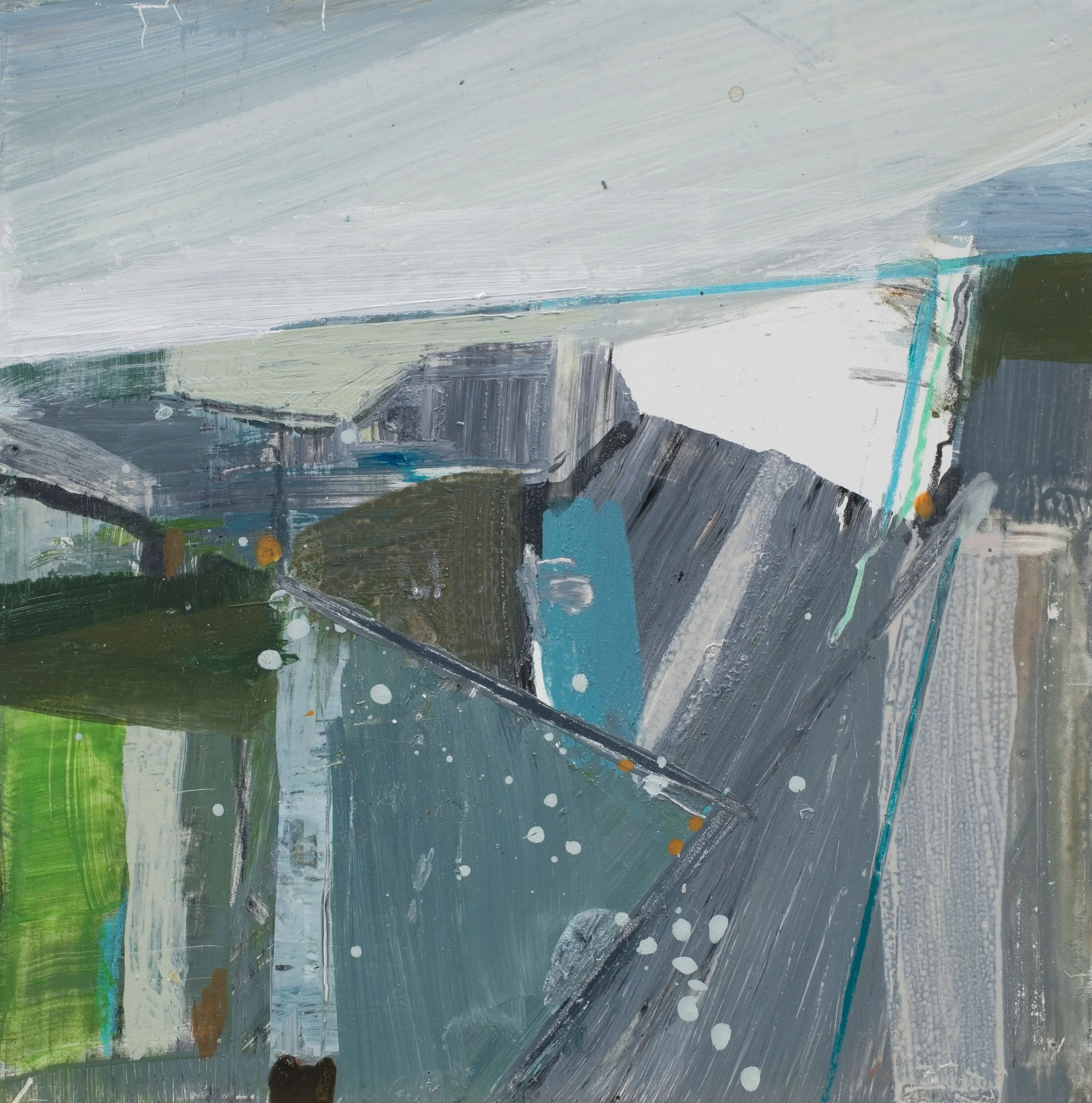 Granite, 
15x15cms, acr on cradled panel, £450
