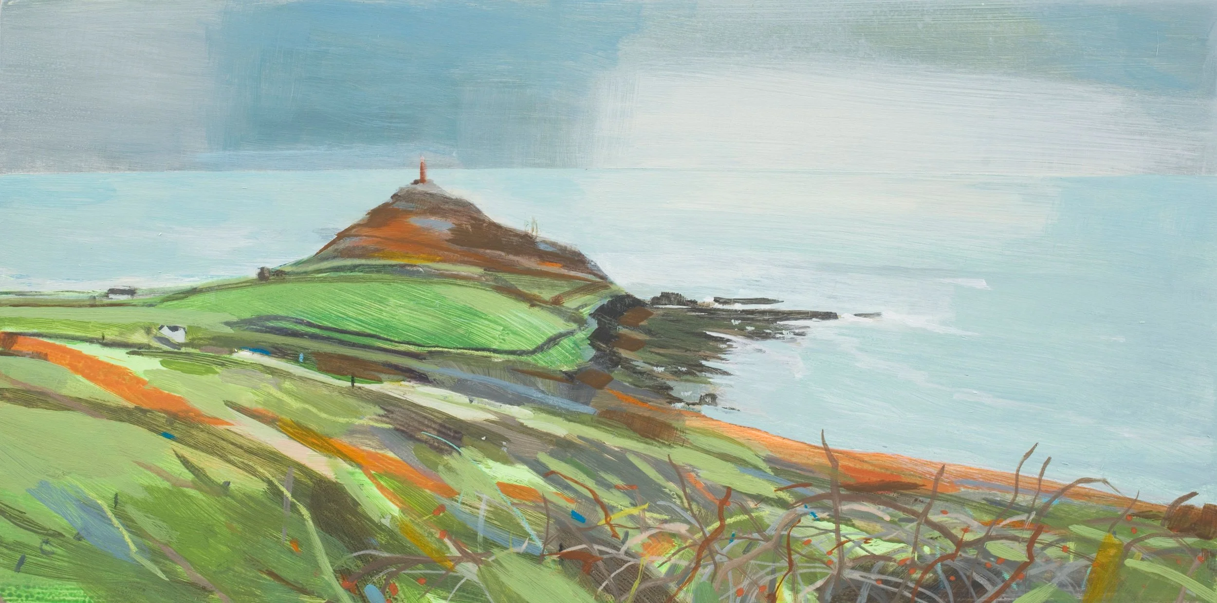 Wheal Call, 
20x41cms, acr on cradled panel, £775