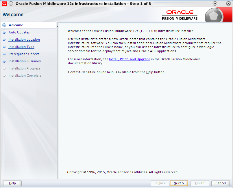 Click Next to continue and then choose ‘Skip Auto Updates’ and then click Next.