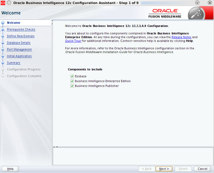 Select components to install in this case just Business Intelligence Enterprise Edition and then click Next.