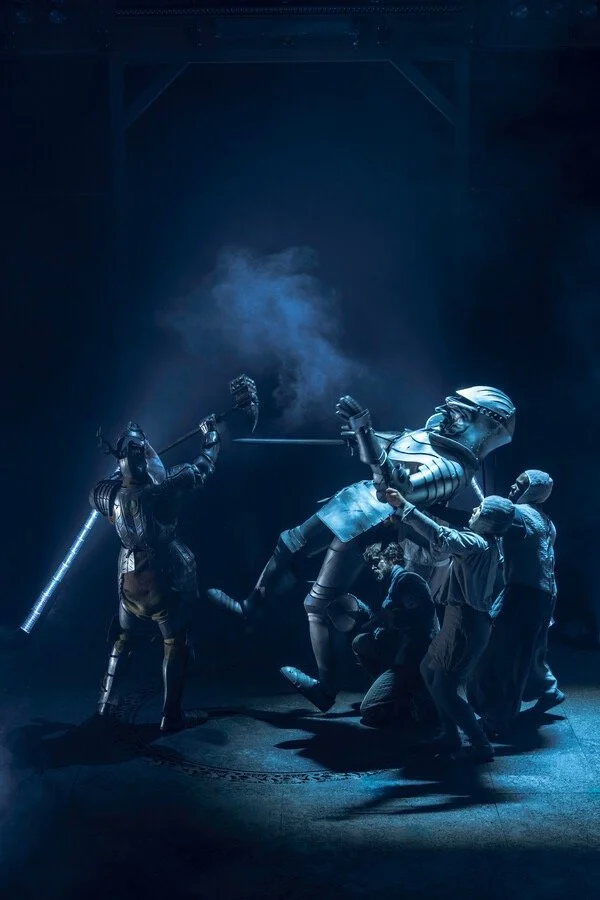 The Mountain puppet in battle