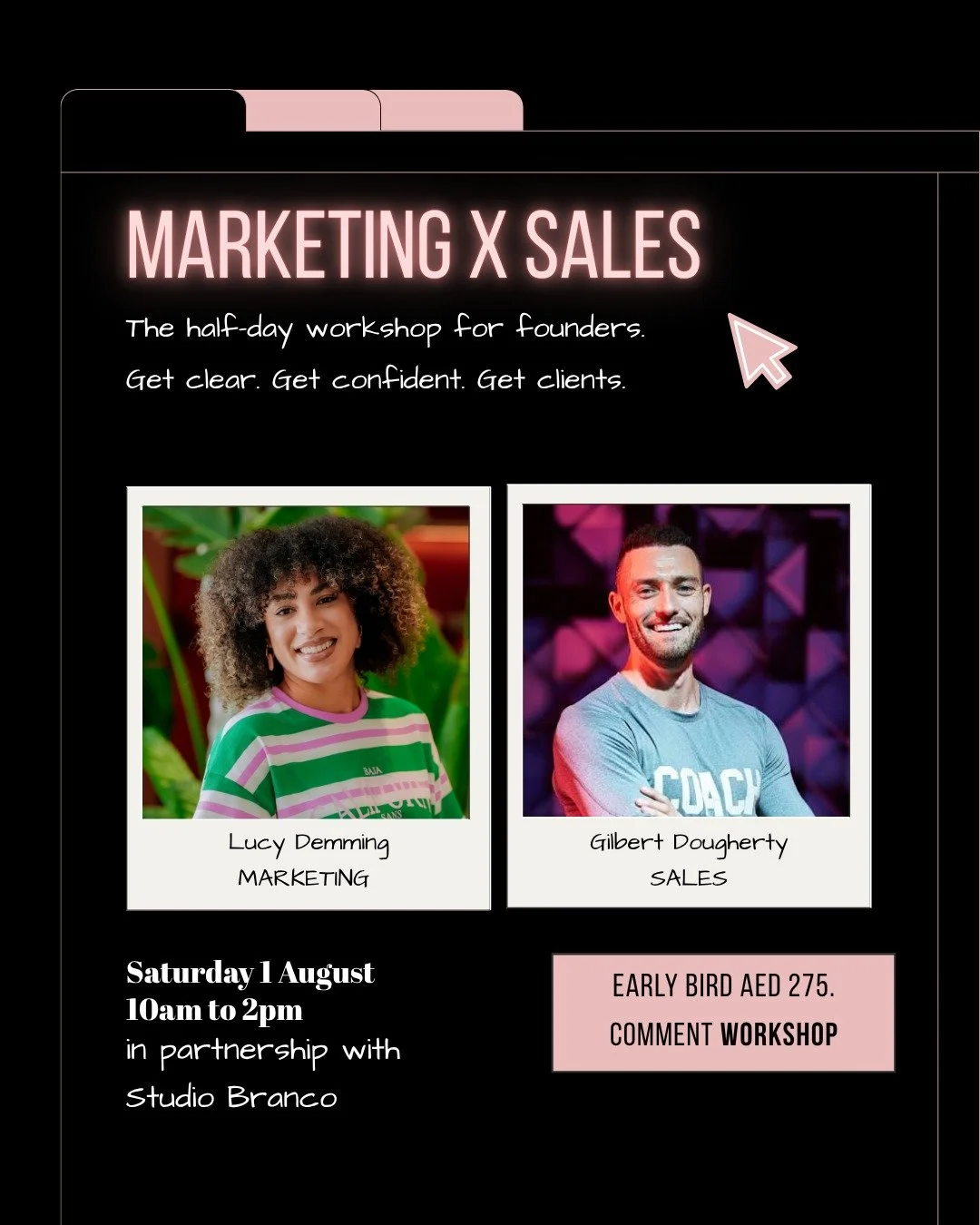 Marketing gets them in the room.
Sales gets them to say yes. 🎉

Most founders are good at one and avoiding the other. That's why we're doing both. In one morning.

MARKETING x SALES: the half-day workshop for founders 🖤
📅 Saturday 1 August
⏰ 10am 