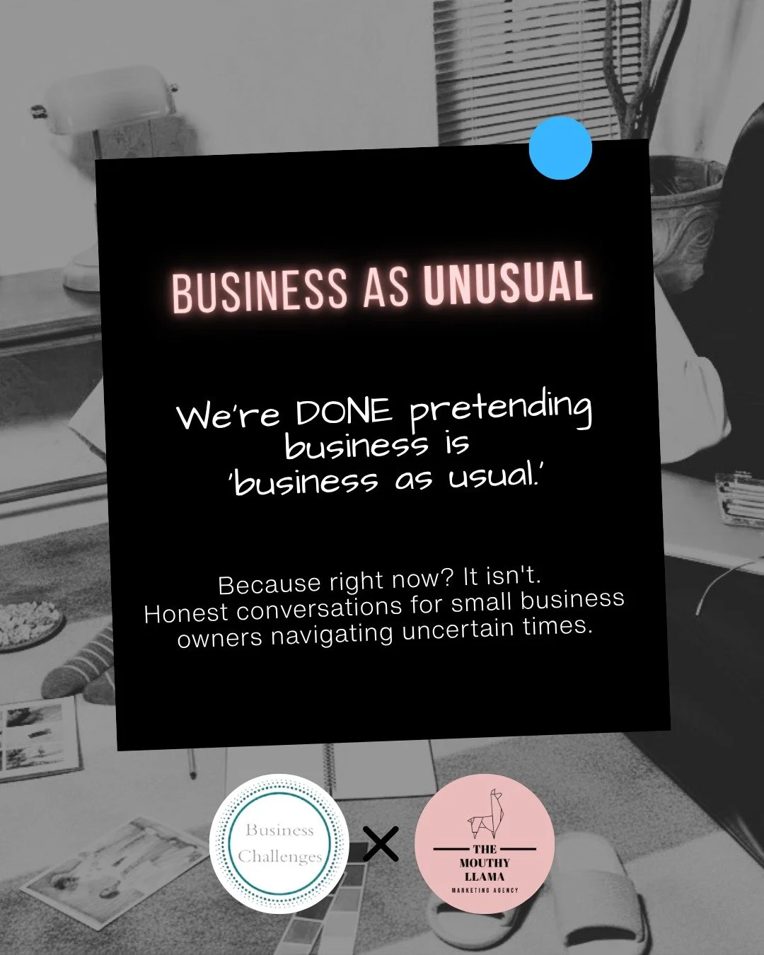 We're done pretending business is business as usual. Because right now? It isn't. 👇

Introducing Business as Unusual: a new series from @themouthyllama and @businesschallenges.

Two experts. Two perspectives. One honest conversation about what's rea