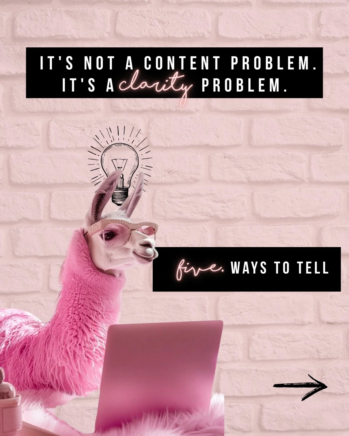 It's not a content problem. It's a clarity problem. Five ways to tell.

1. You post, it gets likes, nobody buys.
2. Your bio says &ldquo;we do everything.&rdquo;
3. Every post needs a paragraph to explain the post.
4. Your team describes the business
