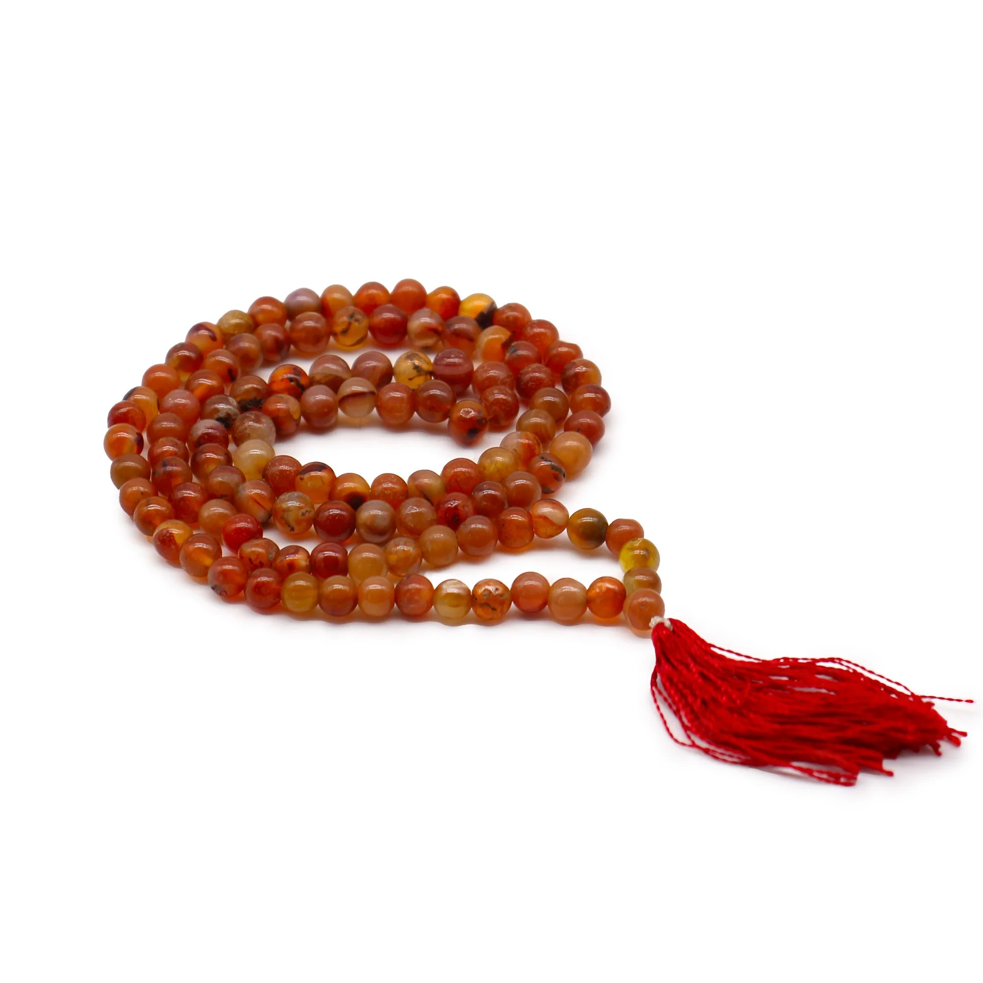 Carnelian Crystal Mala Beads