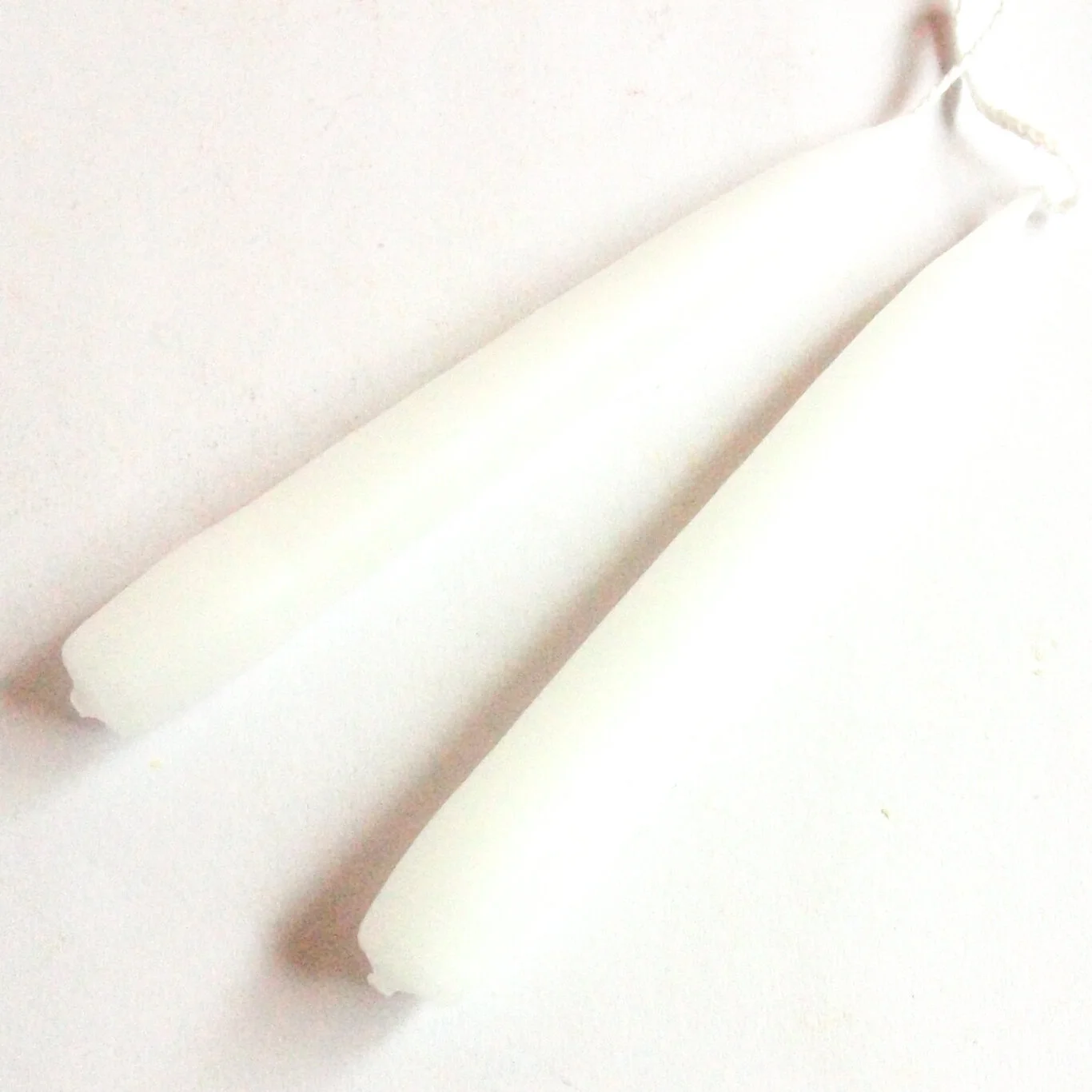 White Hand-dipped Mini Taper Candles