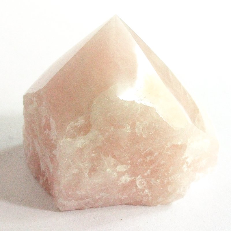 Rose Quartz Cut Base Point