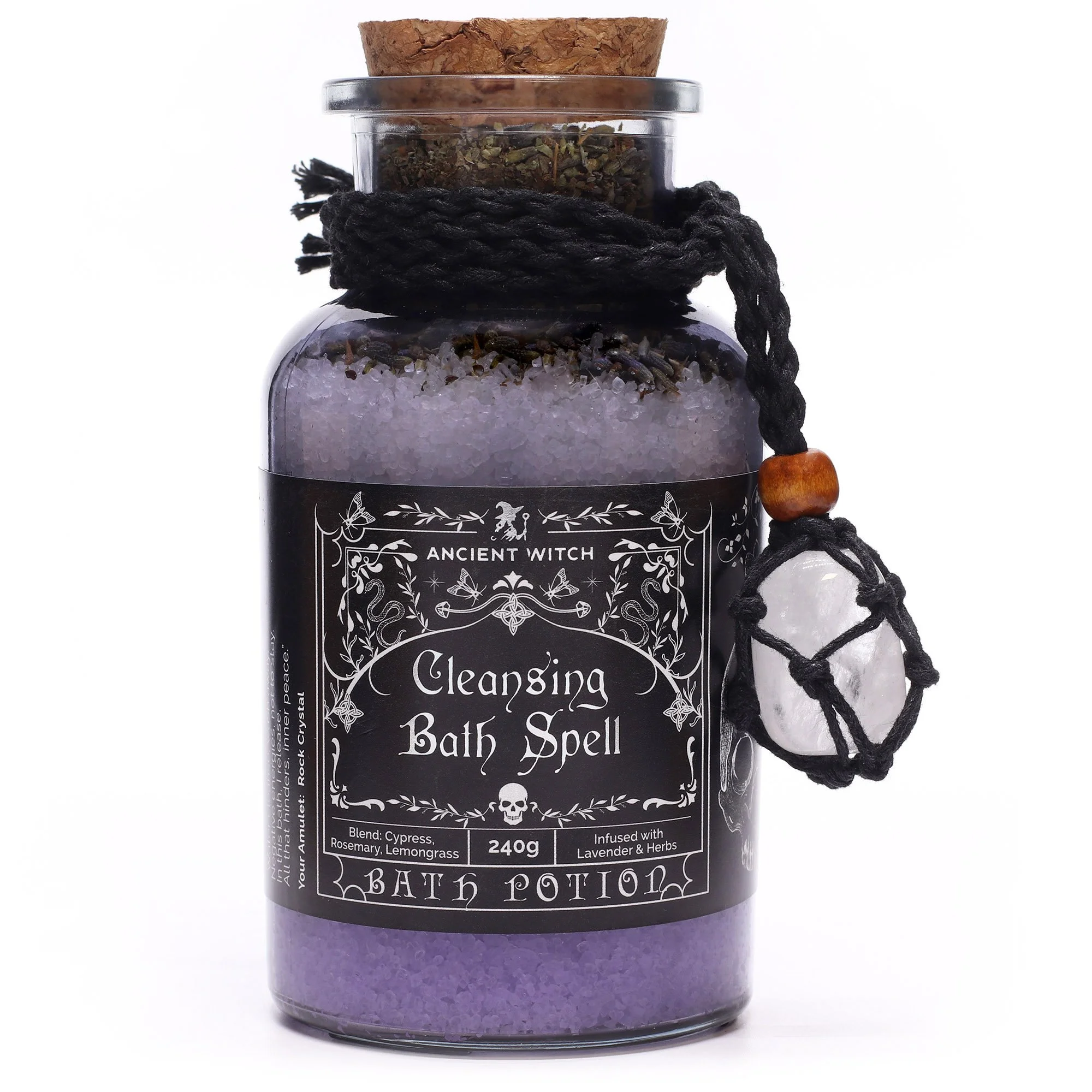 Cleansing Ancient Witch Bath Spell Potion and Amulet