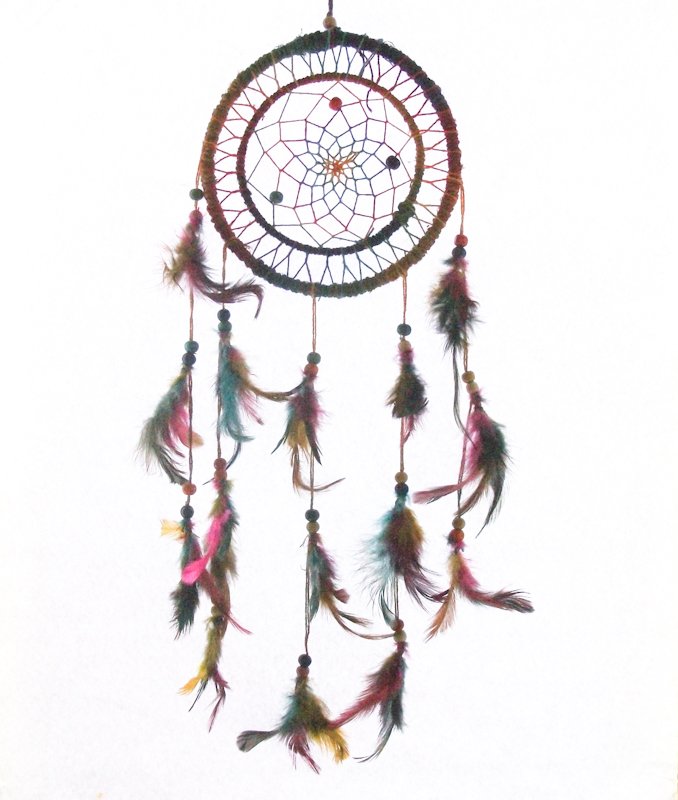 Rainbow Hemp Dreamcatcher