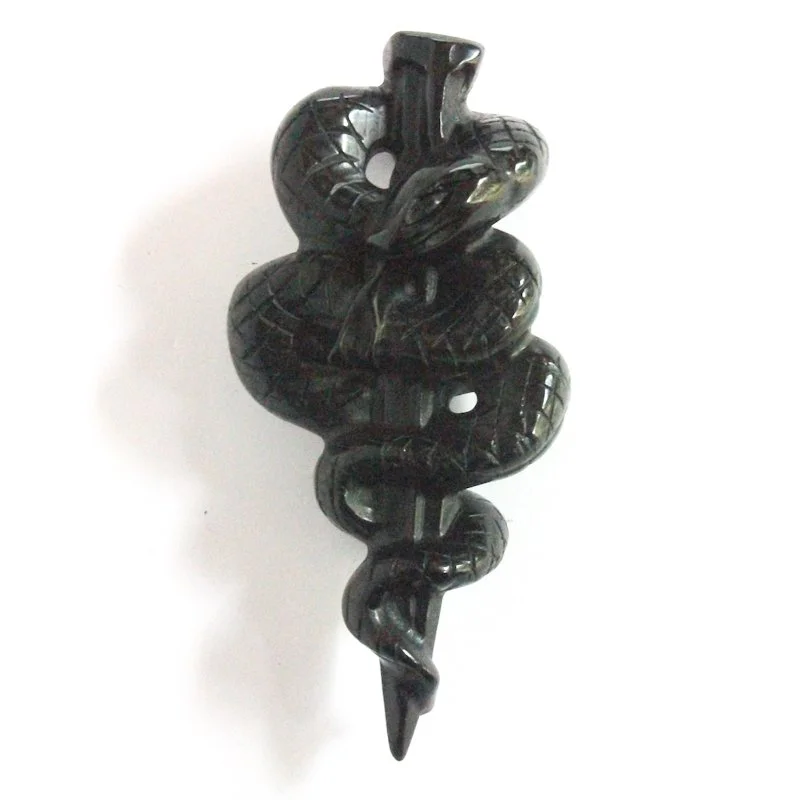 Black Obsidian Carving
