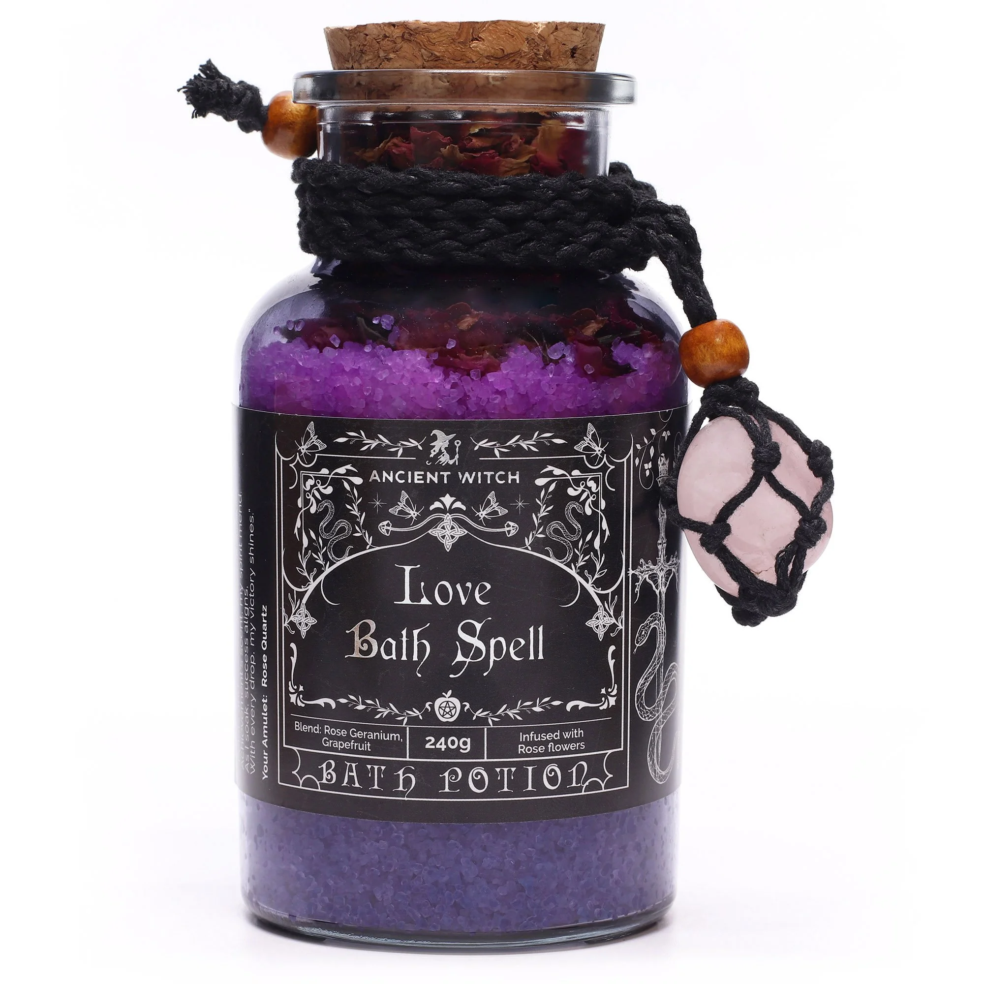 Love Ancient Witch Bath Spell Potion and Amulet