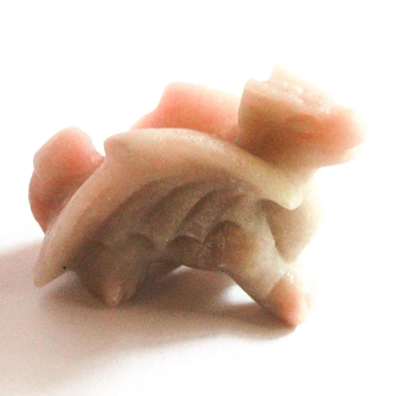 Pink Opal Dragon Carving