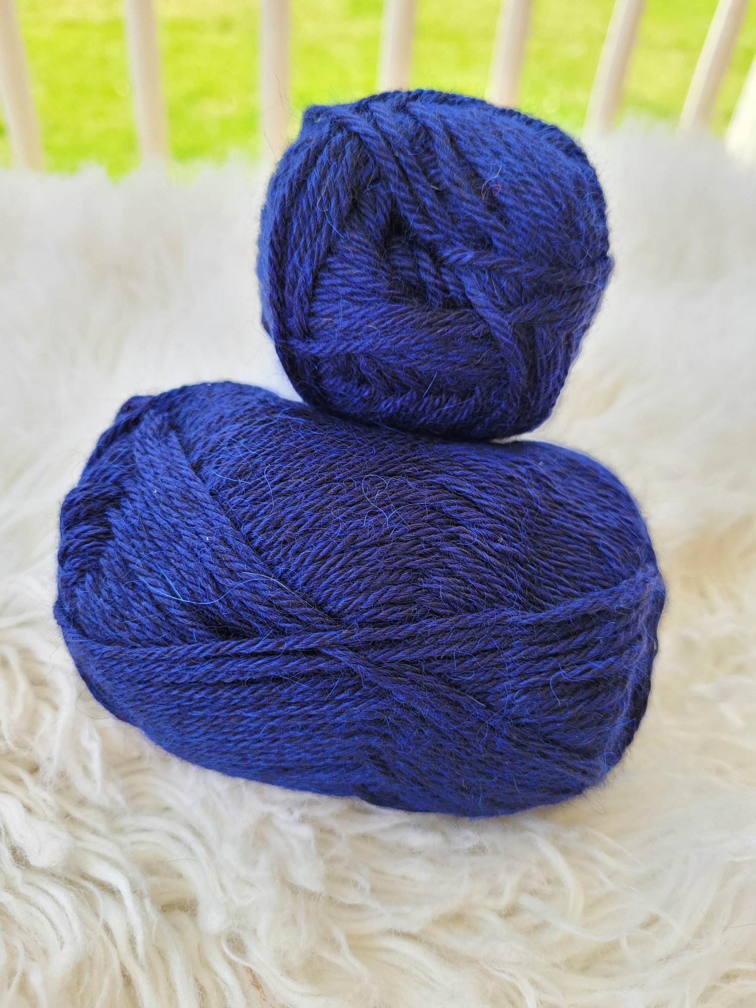 65% Wool and 35% Alpaca Yarn for Knitting and Crocheting, 3 or Light, Worsted, Dk Weight, Drops Lima, 1.8 oz 109 Yards per Ball (9016 Navy Blue)