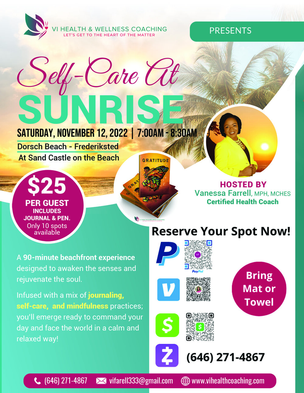Self-Care at Sunrise — VI Health & Wellness Coaching, LLC